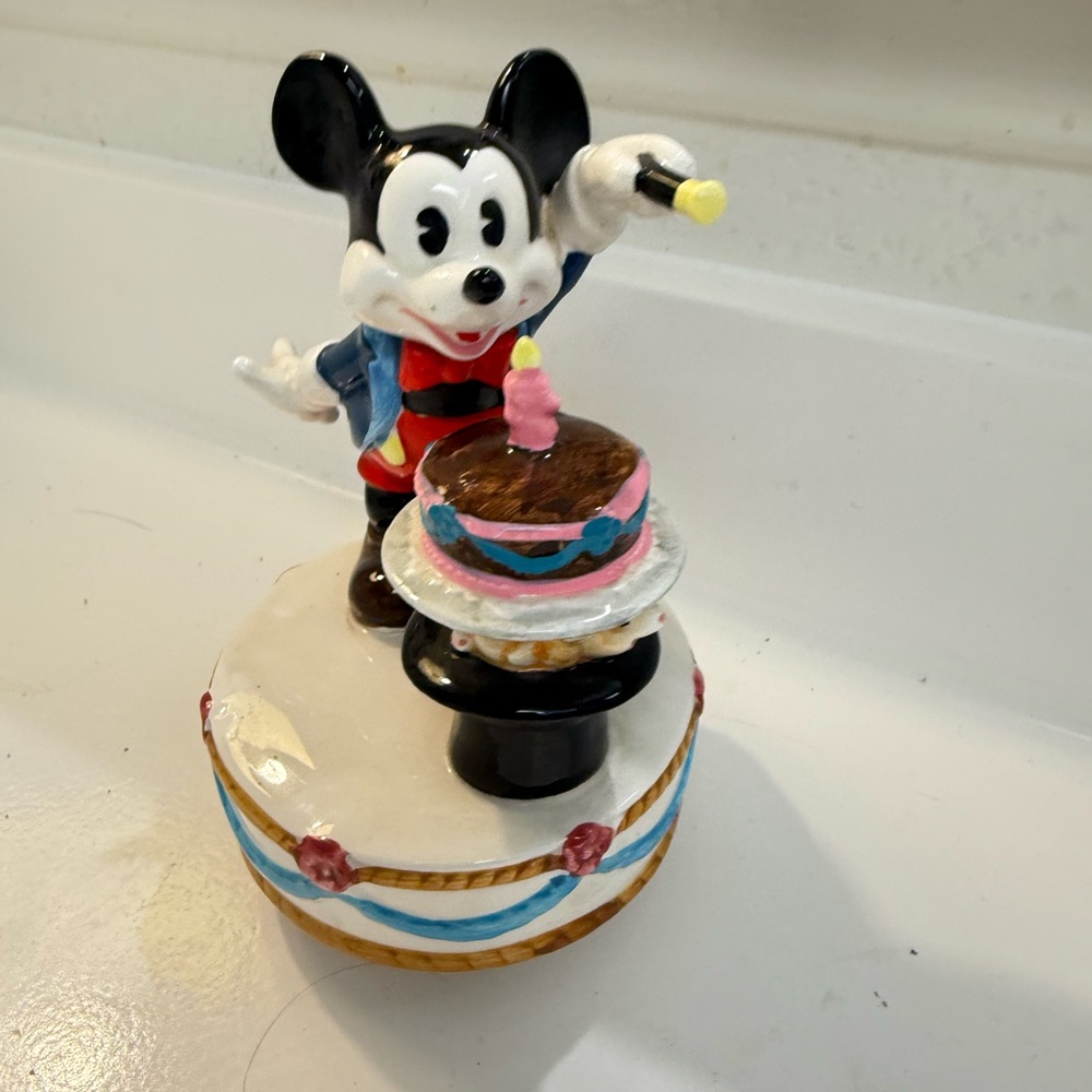 Disney Mickey Mouse birthday music box it’s a small world